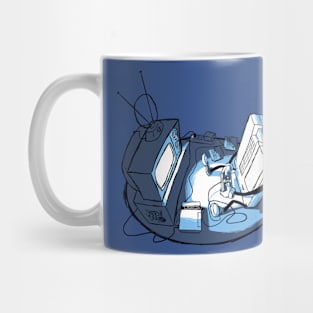 U Playin' Yaself (Blue) Mug